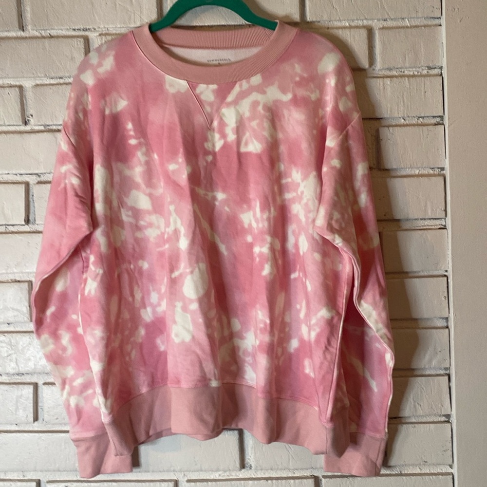 Summersalt pink tie dye crewneck sweatshirt